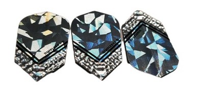 Dimplex 3D Silver - Dart Flights - Set (3 Piece) (R4C)
