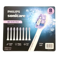 Philips Sonicare Gentle Clean Replacement Toothbrush Heads, 8 ct., Extra Soft