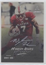 2018 Panini Luminance Draft Day Signatures Silver Nyheim Hines #RI-NH Auto 8we