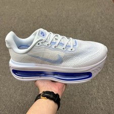 Nike Air Zoom White Blue Men's Running Shoes Breathable Casual Athletic Snea