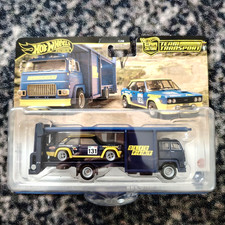 HOT WHEELS TEAM TRANSPORT FIAT 131 ABARTH & SECOND  STORY LORRY #62 CAR CULTURE