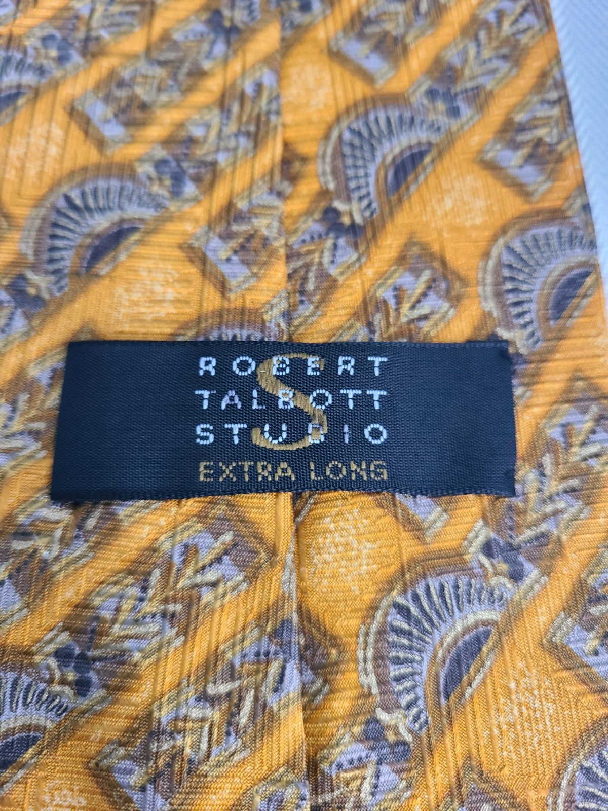 Robert Talbott SILK NECKTIE Studio Extra Long Rus… - image 5
