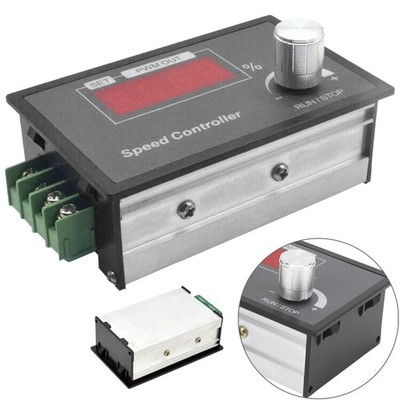 DC 6-60V 12V 24V 36V 48V 30A PWM DC Motor Speed Controller Ein/Aus Schalter Neu
