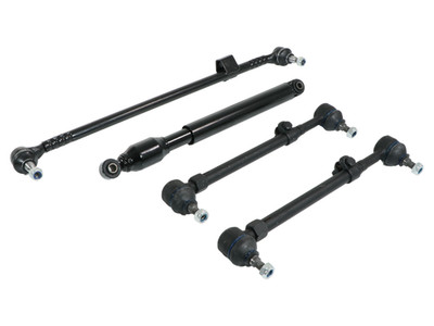 Spare Tie Rod Kit Steering Drag Link with Steering Damper for Mercedes W124 LHD