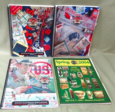Lot of 3 Wards Auctions Catalogs, 2002/1 Randy Inman Antiques Catalog, 2004