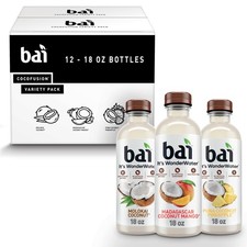 Bai Coconut Variety Pack, Antioxidant Infused Water Beverage, with Vitamin C and
