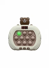999+ Levels Electronic Quick Push Game Bear Console Bubble Toy with LED 6 Modes