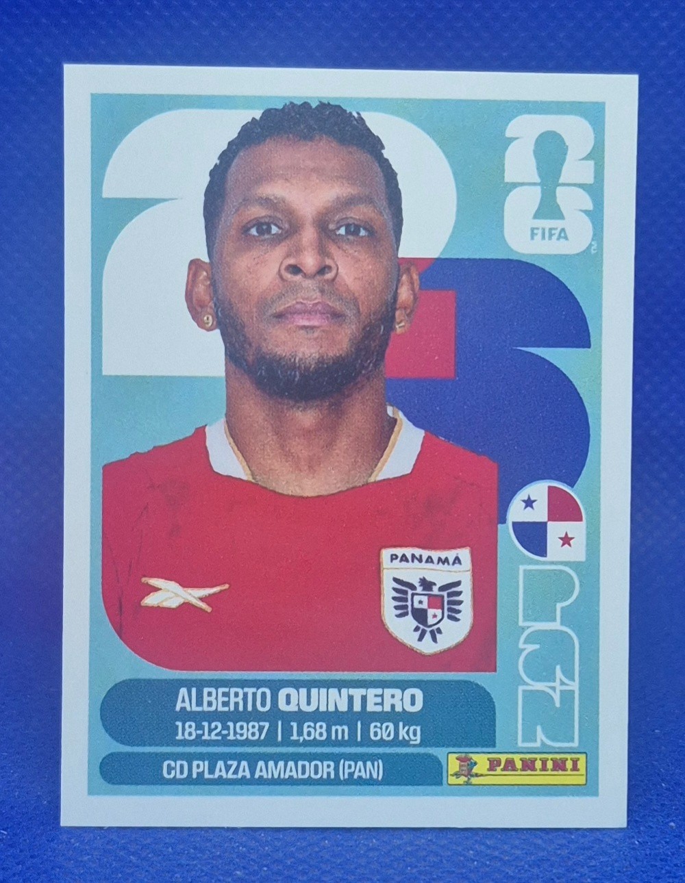 2026 Panini FIFA World Cup Sticker Alberto Quintero #PAN 20 - Panama