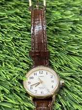 Timex T20071 Women's Easy Reader Brown Leather Strap Watch