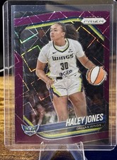 2025 Panini Prizm WNBA Haley Jones Purple Velocity Prizm /59 Dallas Wings