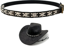 Cowboy Hat Band,Leather Hat Bands for Cowboy Hats Accessories,Adjustable Western