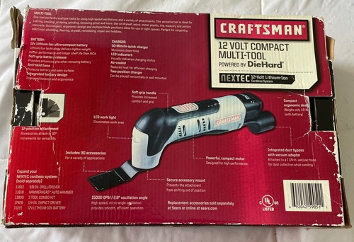 CRAFTSMAN NEXTEC Compact Multi-Tool 12V Kit w/ Extra Accessories - Picture 5 of 11