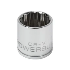 Powerbuilt 3/8 Inch Drive x 7/8 Inch 12 Point Shallow Socket - 641010