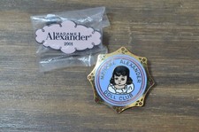 Madame Alexander Pin Lot Doll Club Lapel Vest Bag Badge Silver Gold Tone Enamel
