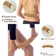 Wooden Body Massager Roller Fascia Muscle Tool Anti Slip Arm Leg Thigh