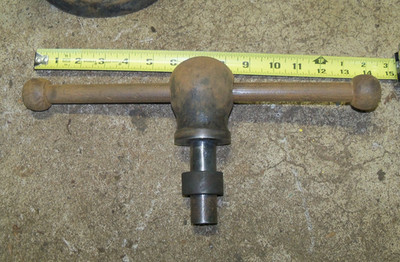 Yost 205, 5'' Jaw Bench Vise Jack Screw Spindle Shaft Handle Assembly, 1'' Shaft
