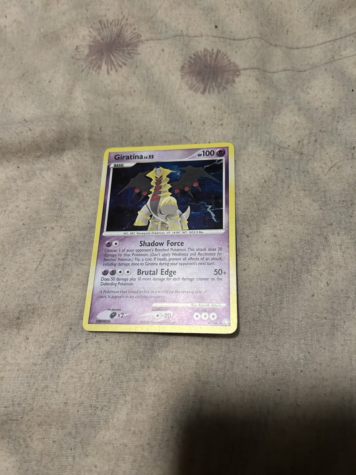Pokemon Giratina Holo Rare Card 4/146 Nm