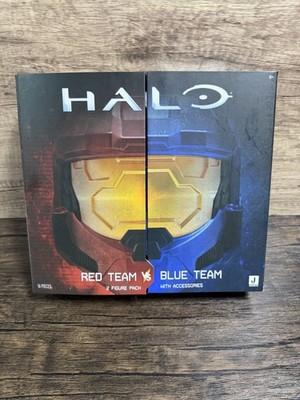 Halo Red Team vs Blue Team Spartan Collection 16 Piece Figure Set NEW Jazwares