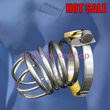 Stainless Steel Male Chastity Device Cage Virginity Lock Peni Ring Peni Lock