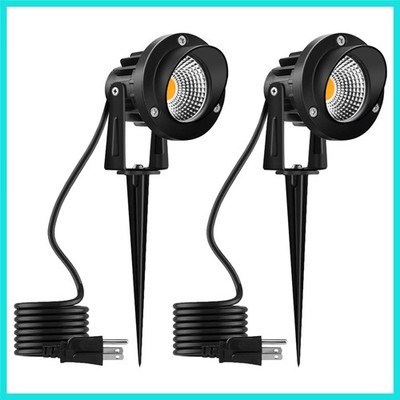 120V LED Landscape Spotlights, 10W Outdoor Spotlights for Yard, 3000K Warm Wh...