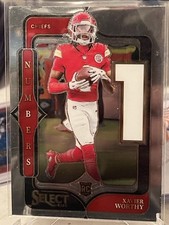 2024 Panini Select Numbers Xavier Worthy Rookie Kansas City Chiefs #8