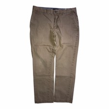Banana Republic Pants Men's 33x32 Aiden Chino Slim Fit Stretch Brown C76