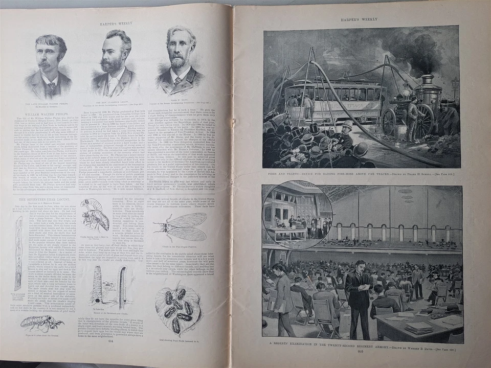 Harpers Weekly - June 30, 1894 Issue Baseball Photos, Harvard Yale Boat Race - Image 2 of 4