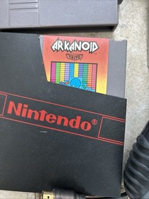 Nintendo NES Console Lot with Controllers, Taito Arkanoid, Super Mario Bros.