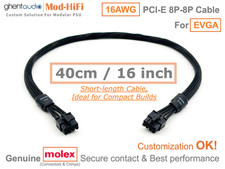 UPgrading-16AWG PCI-E GPU 8P Cable for EVGA G2 G3 G5 G P2 P3 T2 - 40cm / 16"