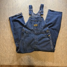 Vintage 70s Washington Dee Cee Sanfordized Bib Overalls 28x26 Workwear USA Made