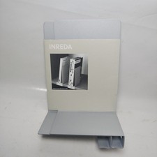 Ikea Inreda Buchstützen Regal Trennwände grau Paar Metall Neu Vintage