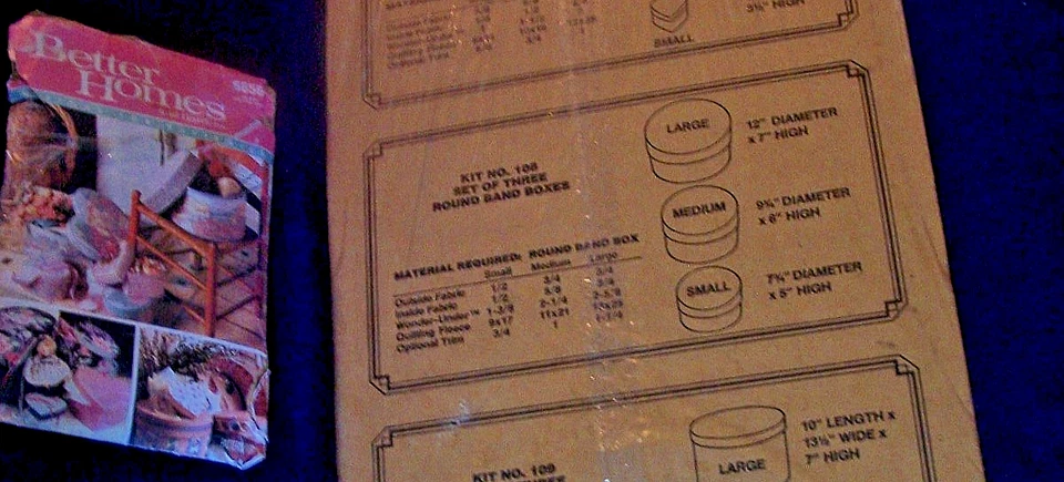 BUTTERICK /BETTER HOMES- Creative Beginnings Band Box Kit #108+Pattern #6656 - Image 3 of 4