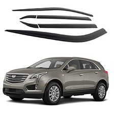 AUTOCLOVER Tape-On Rain Guards Window Visors 6 Pcs Set for Black 2017-2024