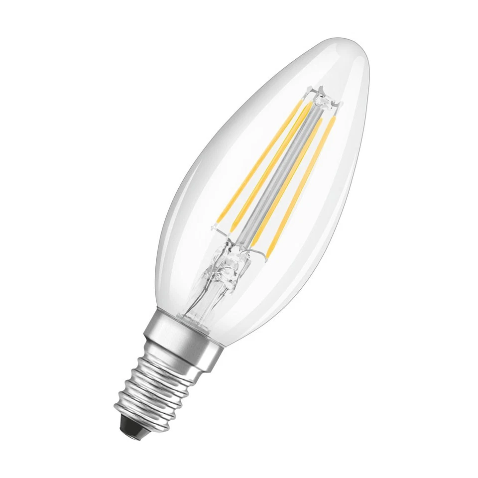 6x Osram LED Filament Duo Click Kerze 4W =40W E14 klar warm per Schalter DIMMBAR - Bild 3 von 4