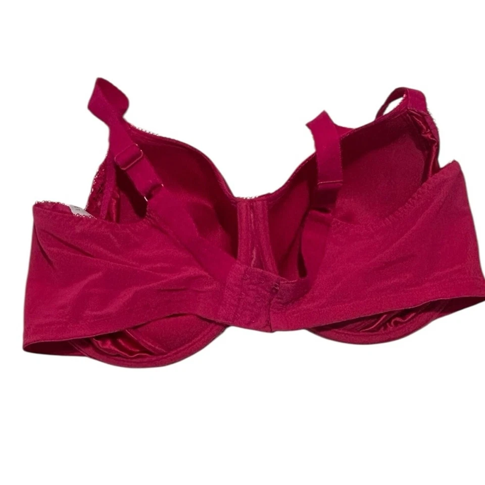 Elomi Women's Amelia Underwire Bandless Lace Bra in Deep Pink Size 42I 6D - Image 3 of 4