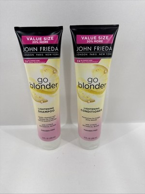 John Frieda Go Blonder Lightening Shampoo & Conditioner  10 Fl Oz 2 Pack