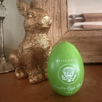 WHITE HOUSE EASTER Egg Roll Green Wood 2018 PRESIDENT Donald & Melania Trump NIB