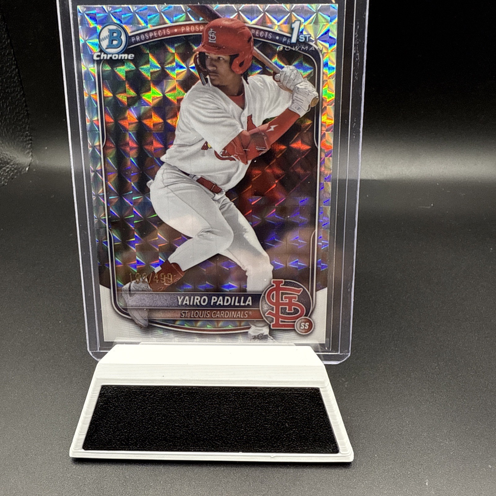 2025 Bowman Chrome Yairo Padilla Geometric Refractor 1st /499