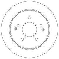 2X TRW Bremsscheiben 262Mm Voll Hinten Passend FÜR Ssangyong Actyon Korando |