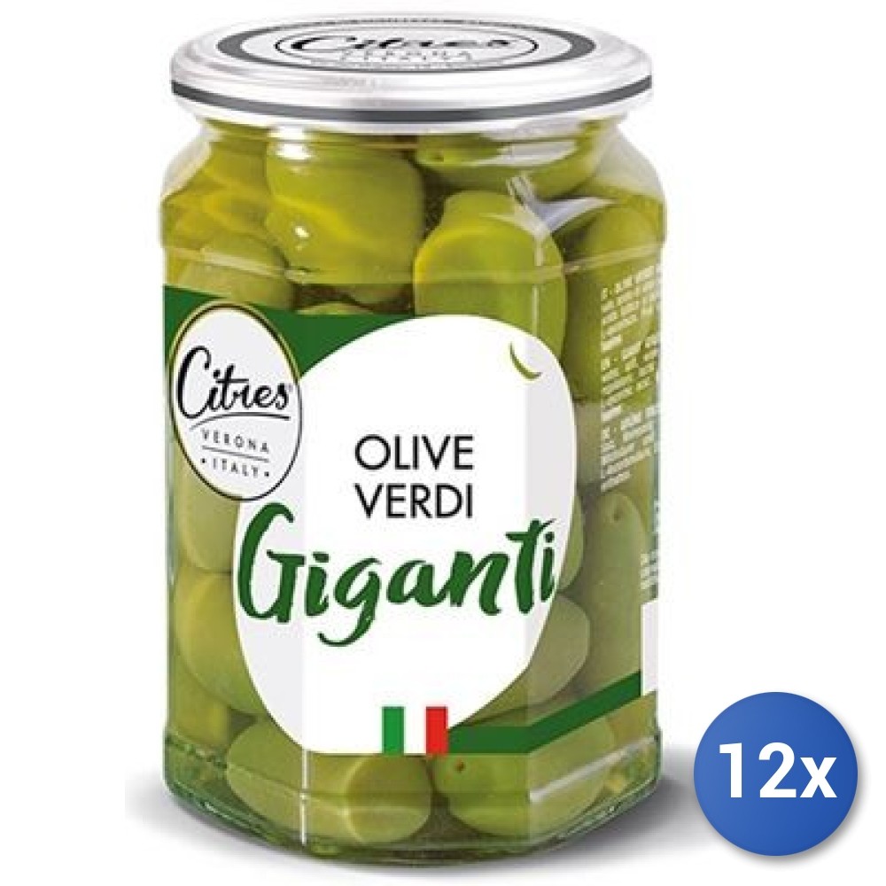 12x Multipack De Aceitunas Gigantes De Verdura En Salmuera Gr 540