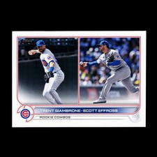 Trent Giambrone RC - Scott Effross RC 2022 Topps Update Rookie Combos Cubs