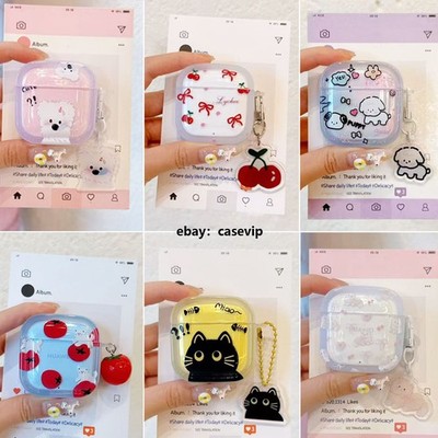 3D Cute Animal Cartoon Earphone Case+Pendant For HUAWEI Freebuds 7i 6 5i Pro 3 4