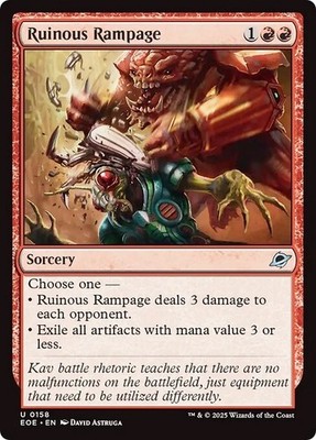 RUINOUS RAMPAGE x4 mtg NM-M Edge of Eternities 4 Unc
