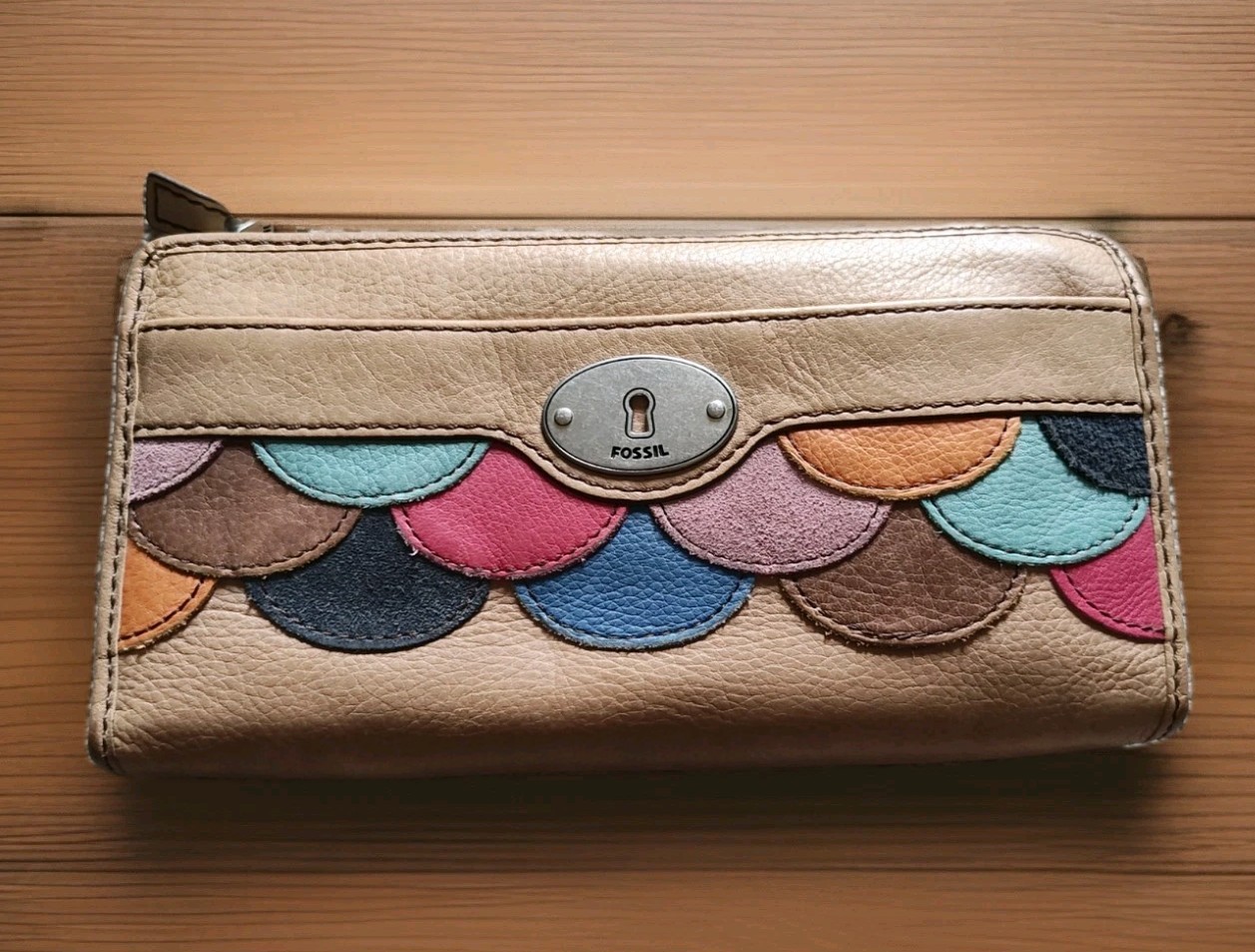 Fossil Scalloped Patchwork Wallet - image 1