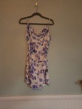Urban Outfitters Floral Cowl Neck Mini Slip Dress