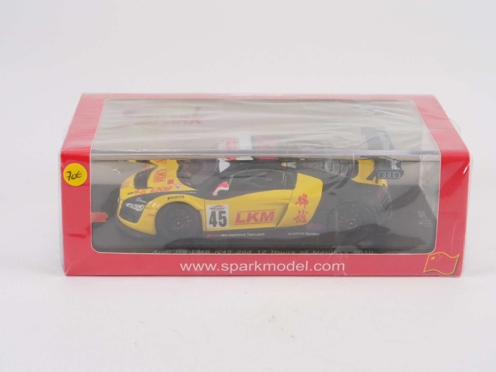 Spark 1/43 Audi R8 LMS #45 2nd 12 Hours Of Merdeka 2010