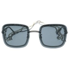 CHANEL 4244 c.108 S4 3 chain design square sunglasses glasses eyewear black ladi