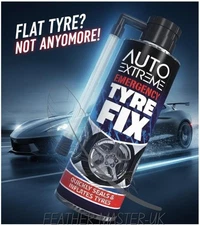 300ml Car Tyre Puncture Repair Kit Emergency Quick Fix & Inflator & Seal