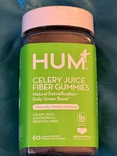 HUM Nutrition Celery Juice Fiber Gummies – 60 Count