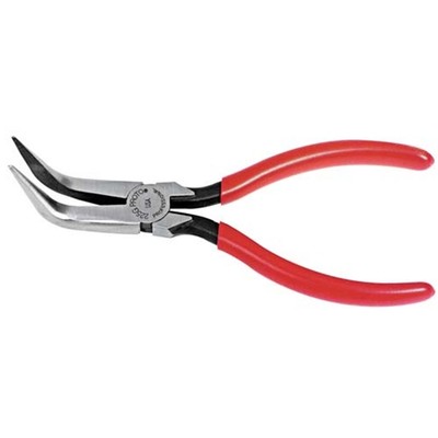 Proto J225G 6-1/2'' 78 Degree Angle Bent Needle-Nose Plier with Plastisol Grips